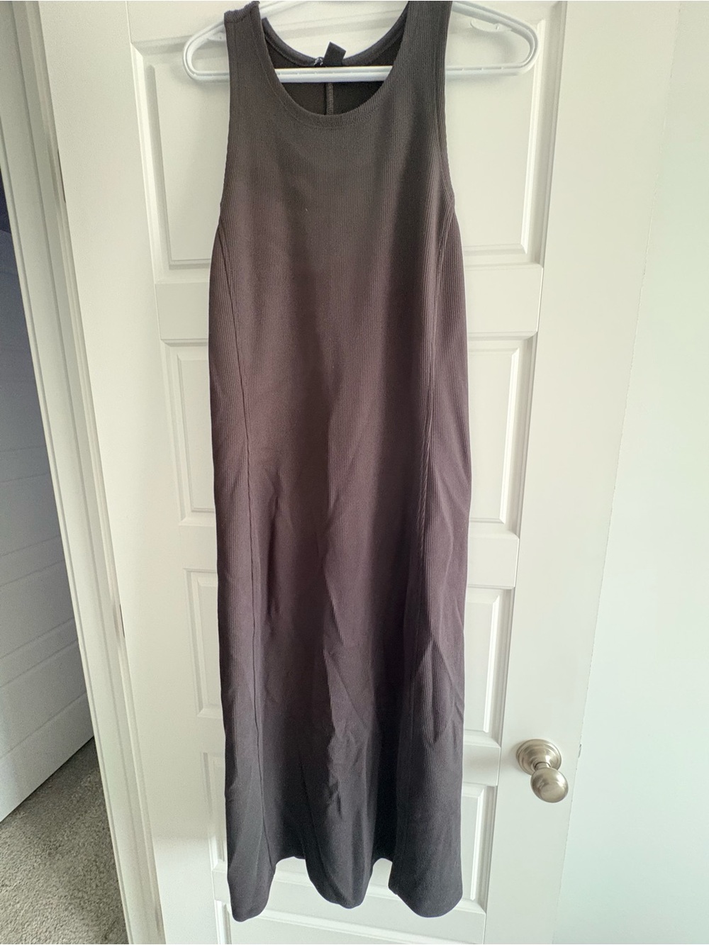 Athleta Sleeveless Midi Dress in Dark Brown